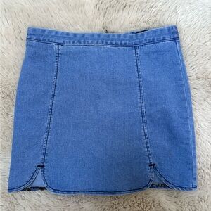 Brandy Melville Blue Denim Mini Skirt